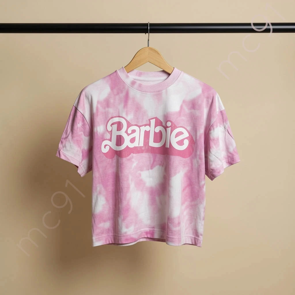 Crop top Barbie tie dye
